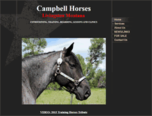Tablet Screenshot of campbellhorses.com